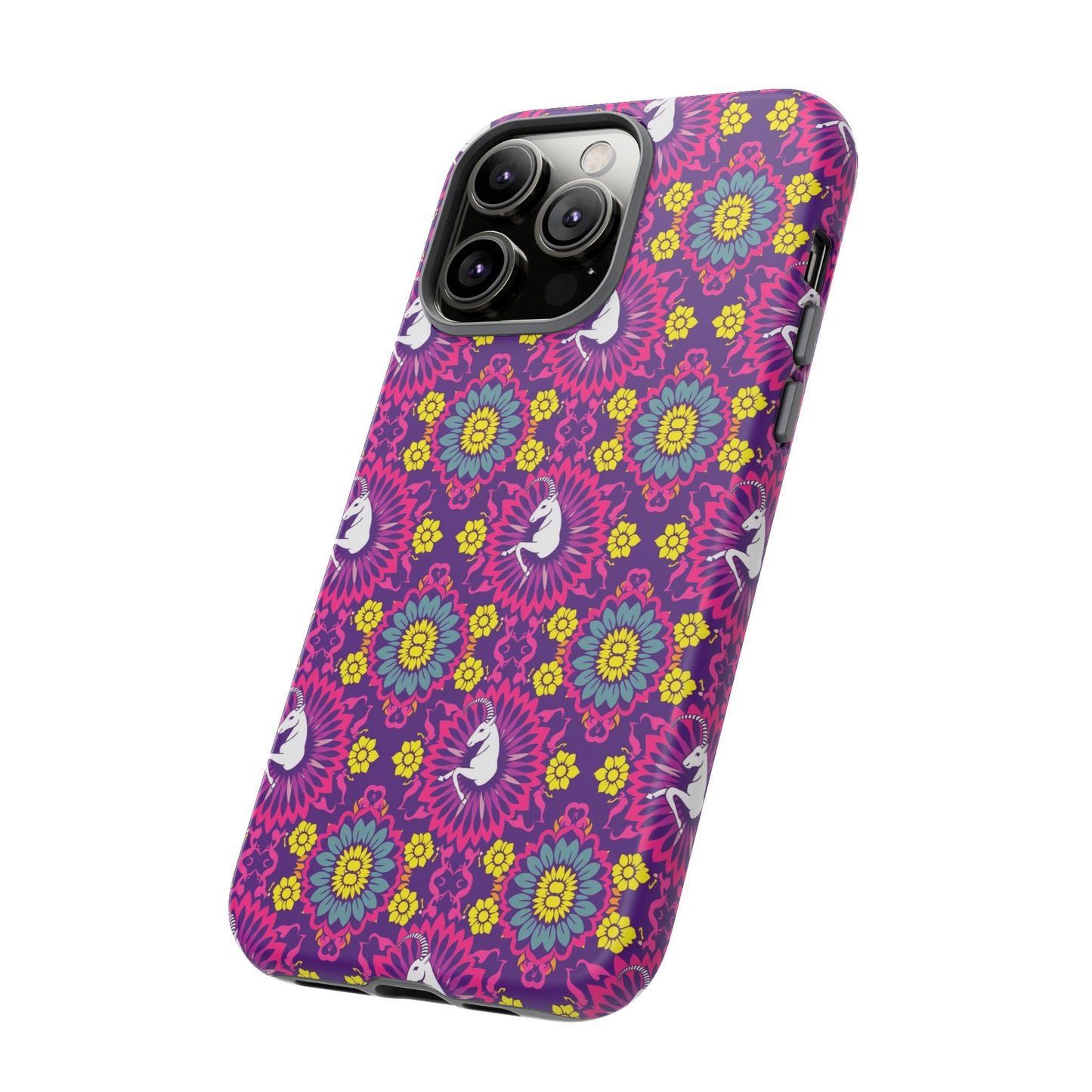 Tough Cases, Capricorn, Zodiac, Flower Pattern