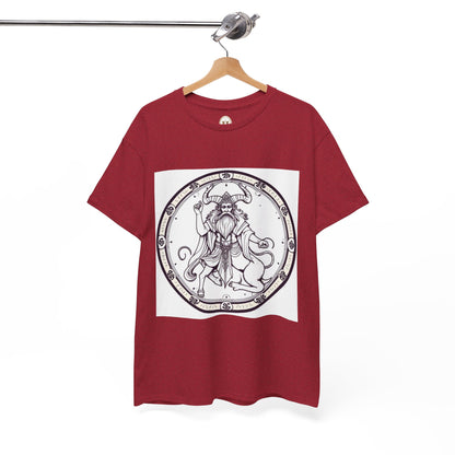 Unisex Heavy Cotton T-Shirt, Bull Centaur, Taurus Zodiac Design
