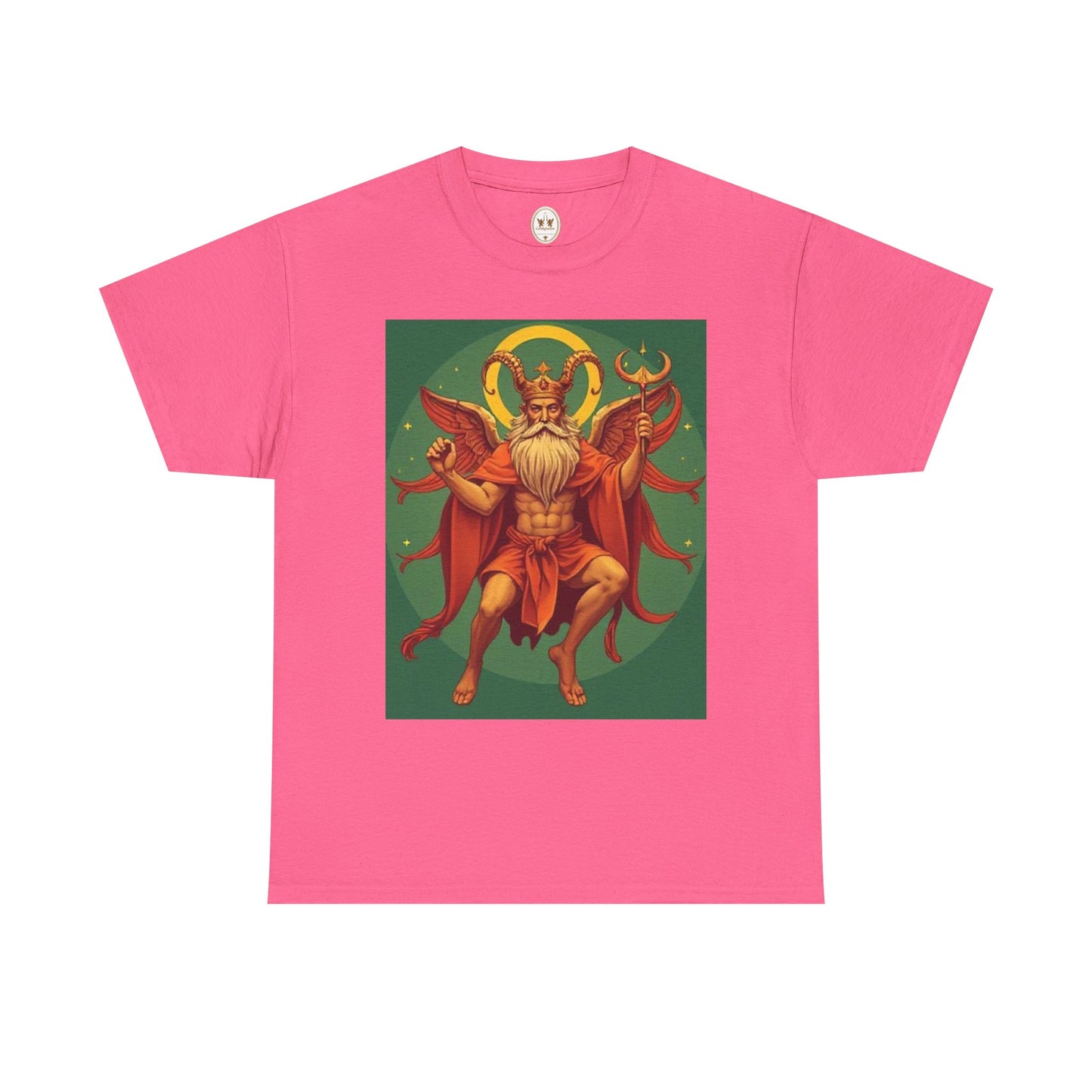 Unisex Heavy Cotton T-Shirt, Aries God, Zodiac Design