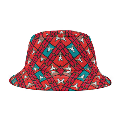 Bucket Hat, (AOP), Taurus, Zodiac Shape Pattern