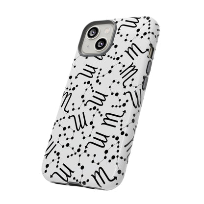 Tough Cases with the Scorpio Zodiac sign for iPhone, Samsung Galaxy, and Google Pixel devices