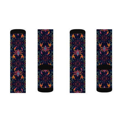 Sublimation Socks, Scorpio, Zodiac v3, Pattern