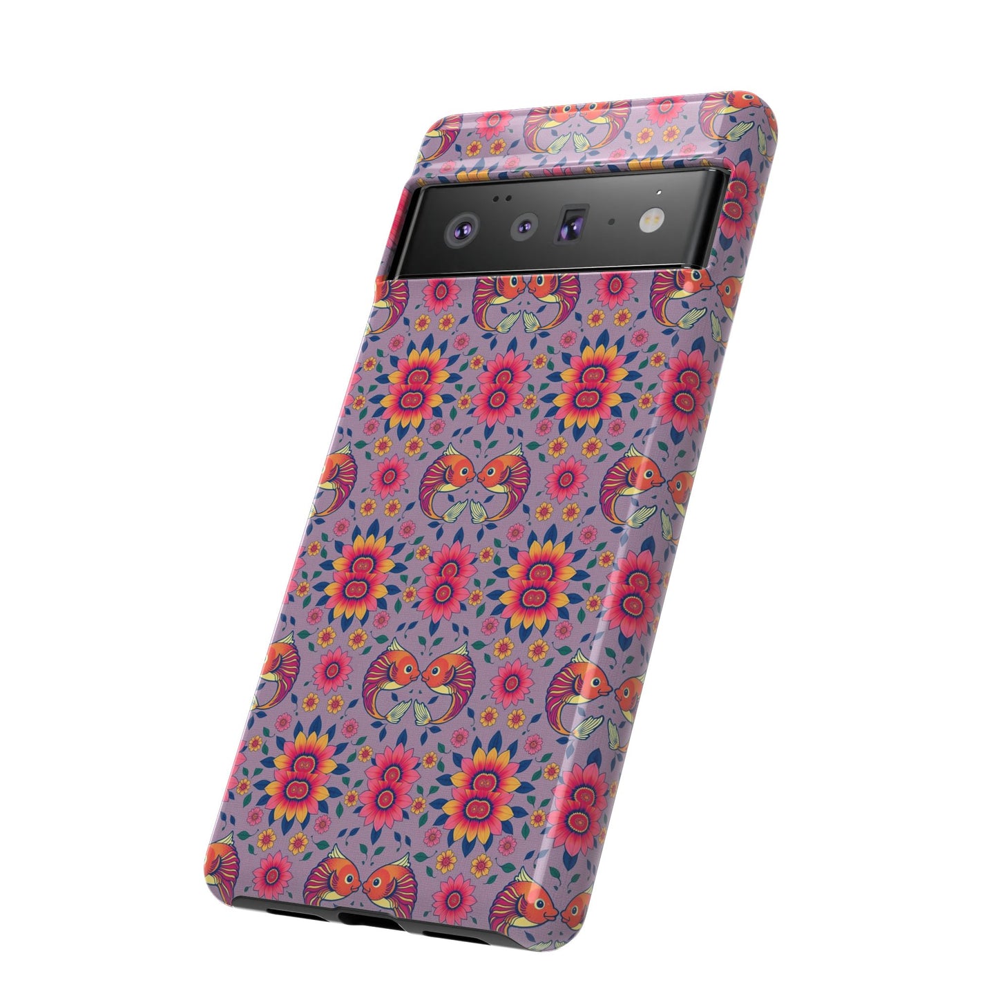 Tough Cases, Pisces, Zodiac v3, Flower Pattern