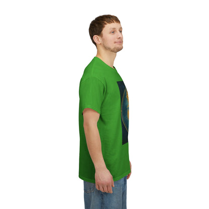 Unisex Heavy Cotton T-Shirt, Pisces King v1, Zodiac Design