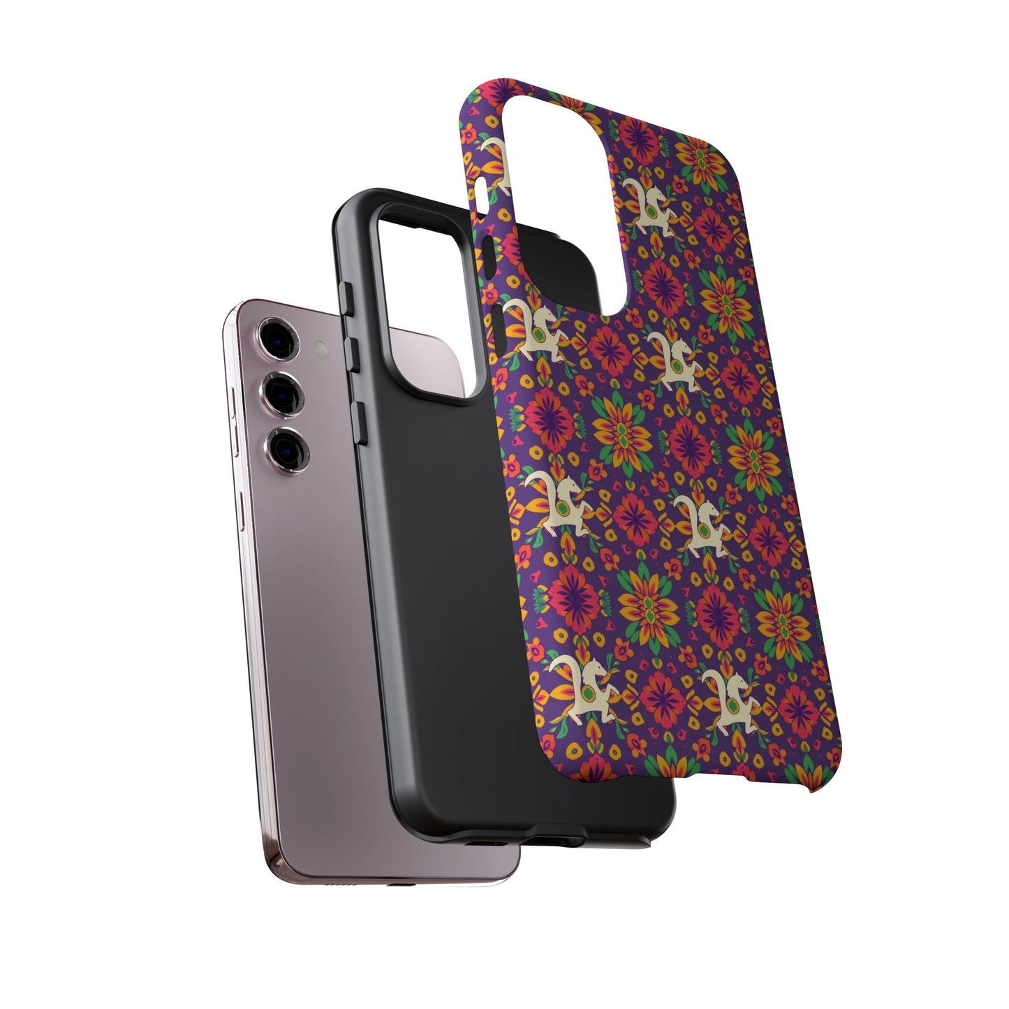 Tough Cases, Aquarius, Zodiac v1, Flower Pattern