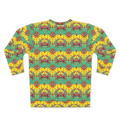 Unisex Sweatshirt (AOP), Cancer, Zodiac v1, Jewel Pattern