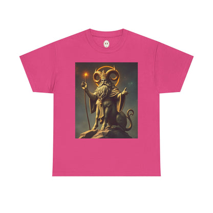 Unisex Heavy Cotton T-Shirt, Taurus God v1, Zodiac Design
