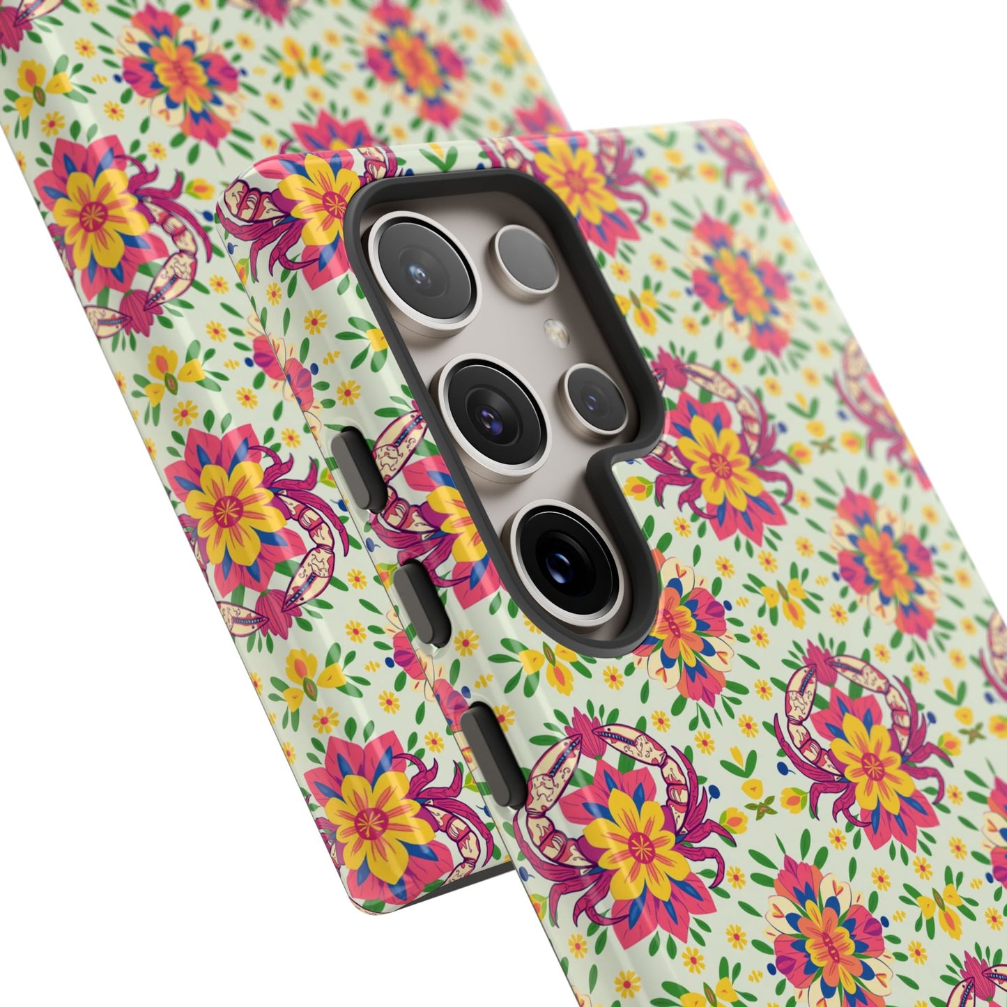 Tough Cases, Cancer, Zodiac v3, Flower Pattern