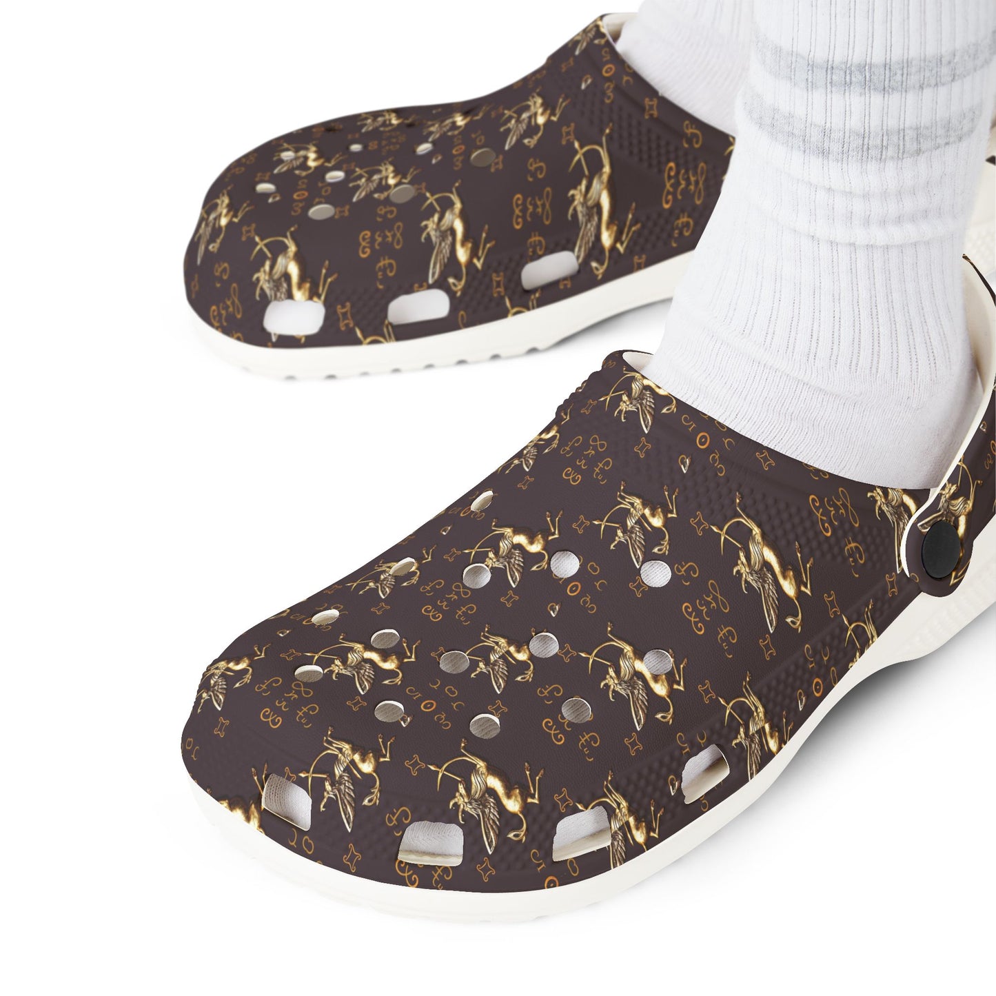 EVA Foam Rubber Shoes, (AOP), Sagittarius, Zodiac v2, Pattern