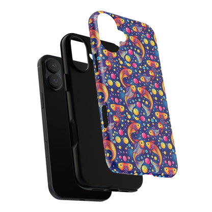 Tough Cases, Pisces, Zodiac, Bubble Pattern