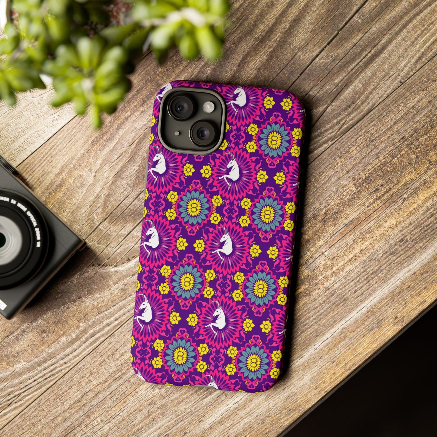 Tough Cases, Capricorn, Zodiac, Flower Pattern