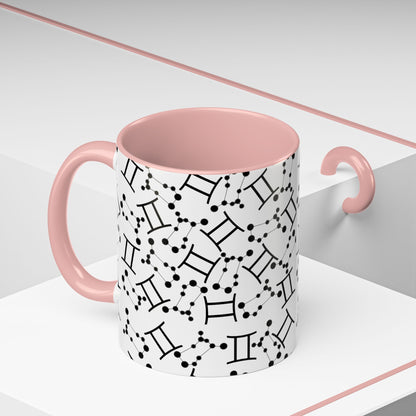 Accent Coffee Mug with the Gemini sign (11, 15oz)
