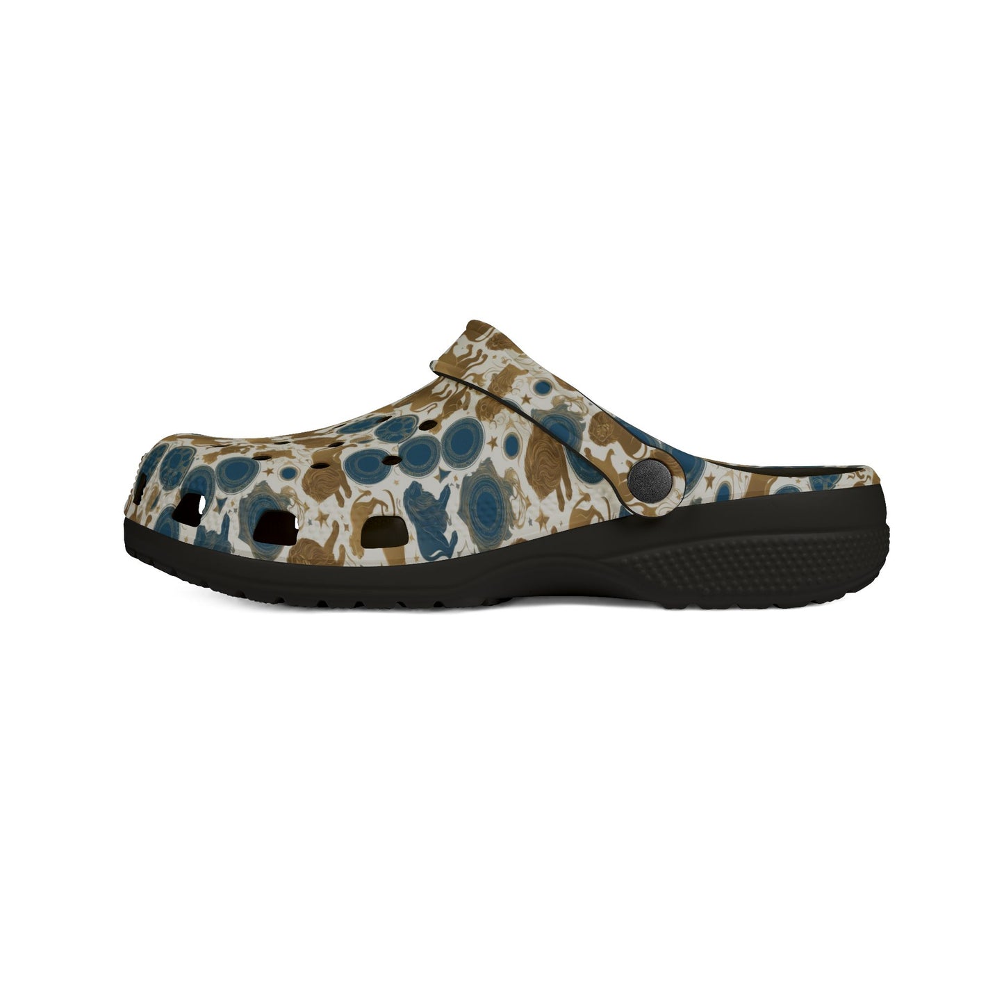 EVA Foam Rubber Shoes, (AOP), Leo, Zodiac, Pattern