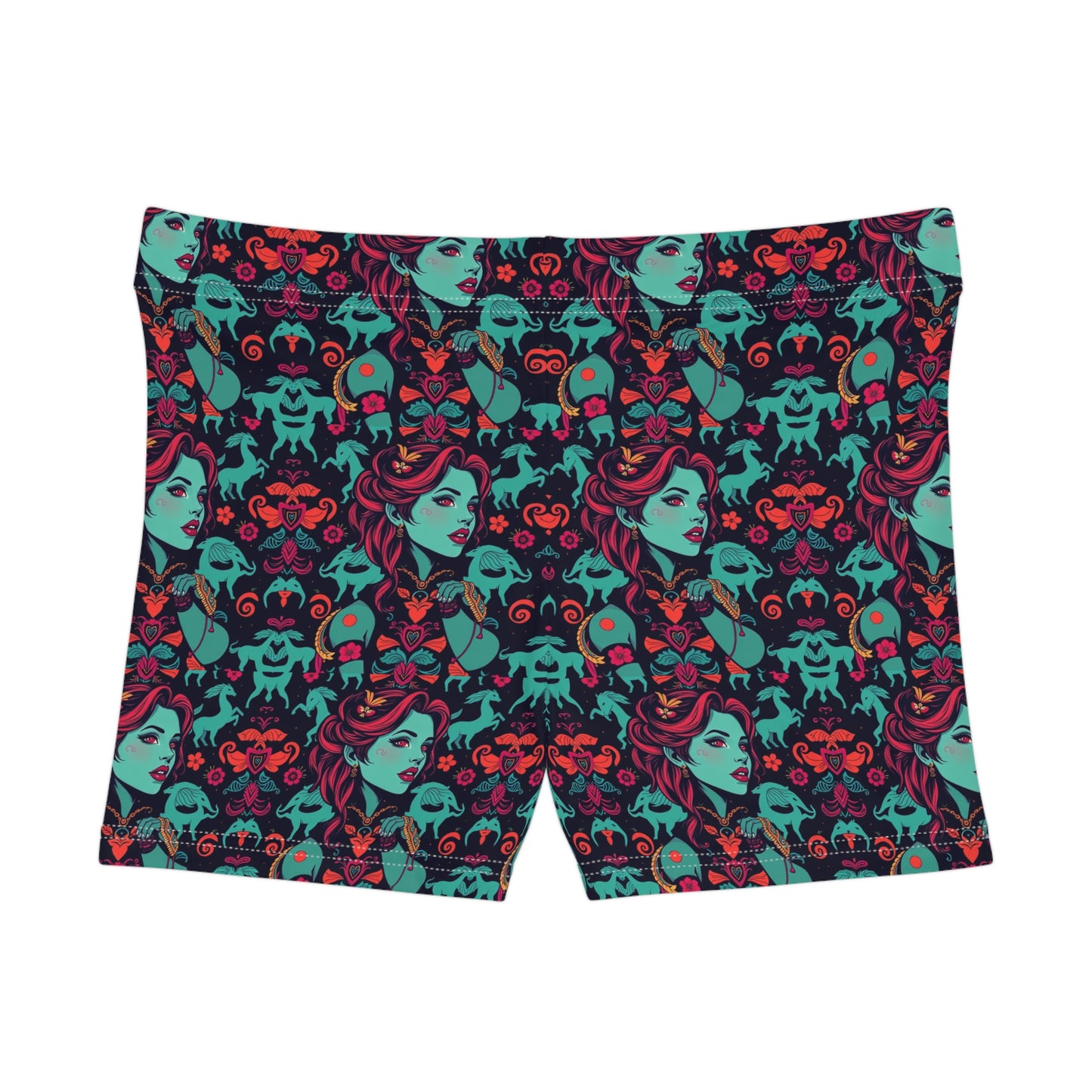 Women's Shorts, (AOP), Virgo, Zodiac, Sexy Pattern