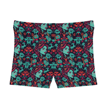 Women's Shorts, (AOP), Virgo, Zodiac, Sexy Pattern