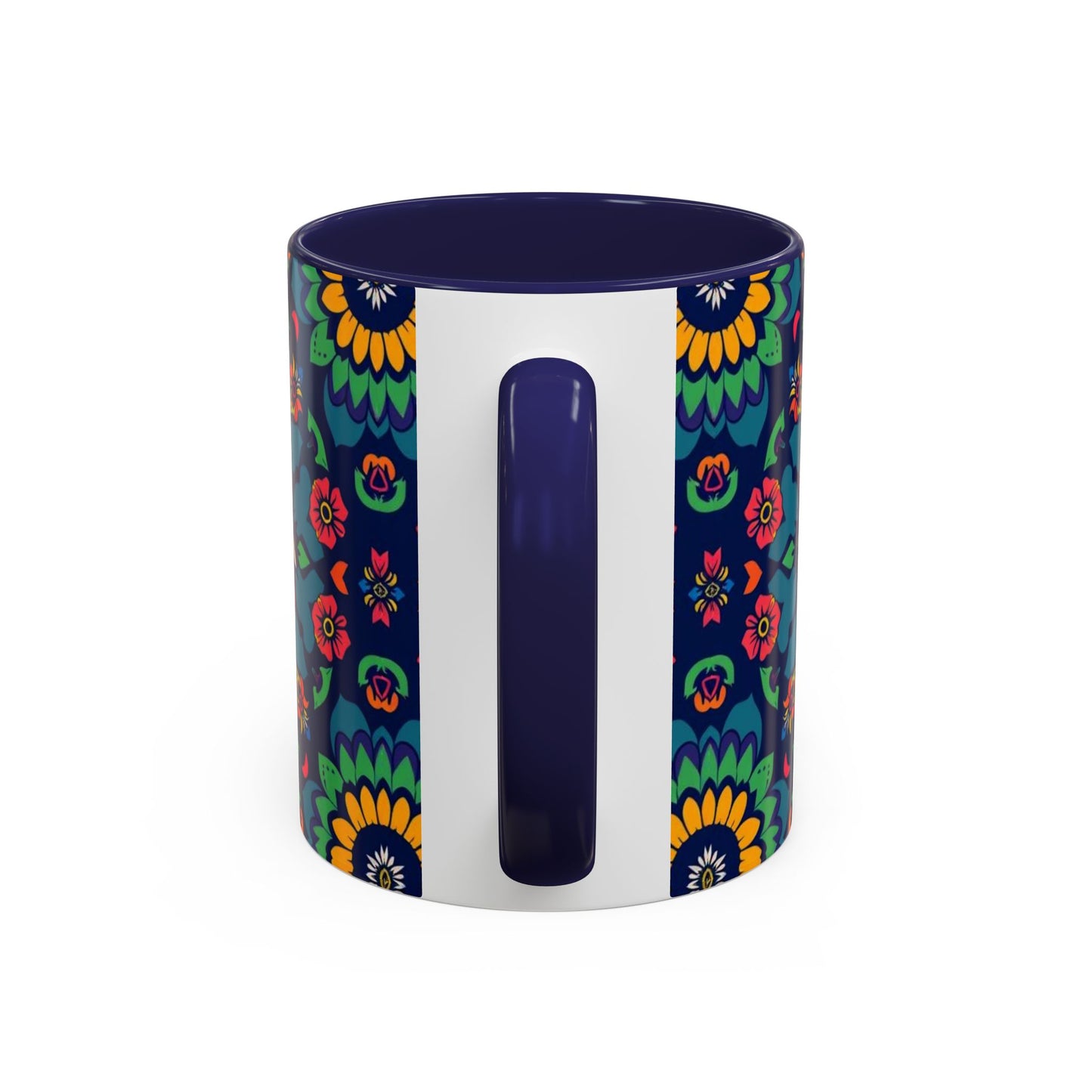 Accent Coffee Mug, Capricorn, Zodiac, Flower Pattern, (11, 15oz)