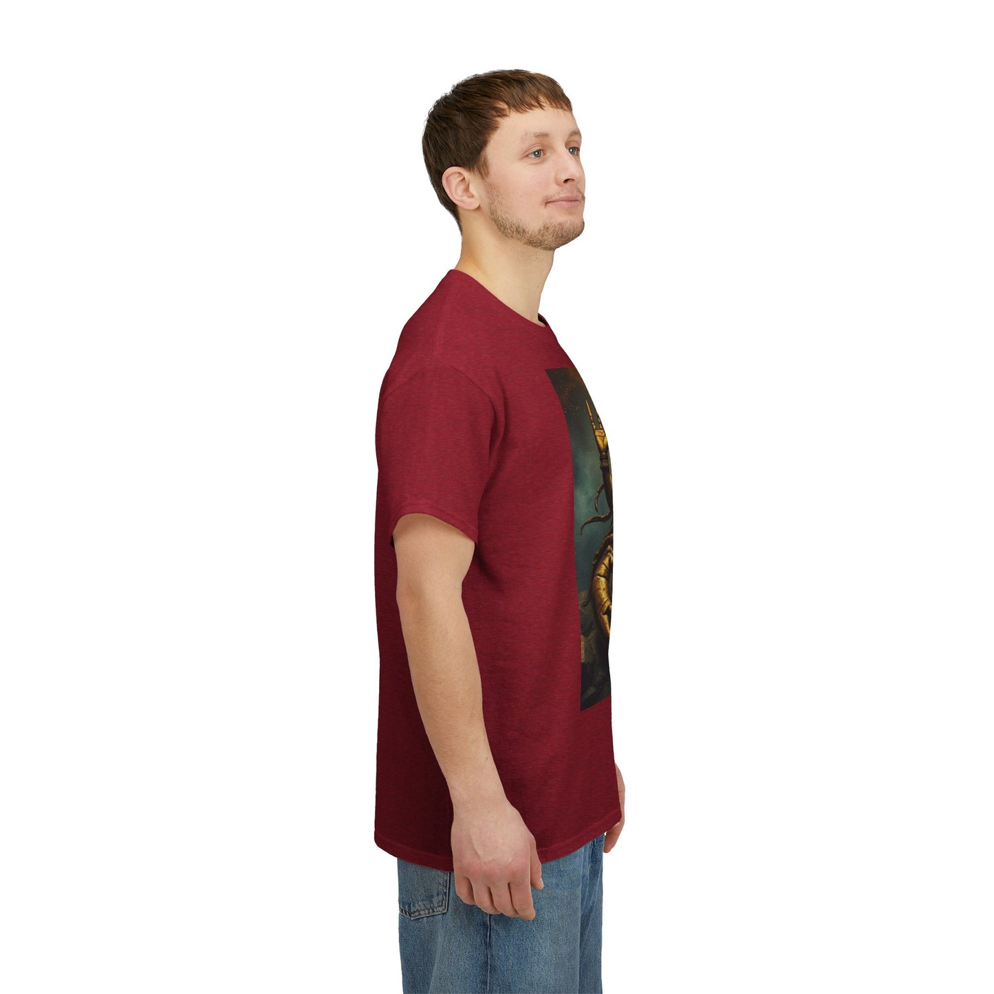 Unisex Heavy Cotton T-Shirt, Desert Scorpio King, Zodiac Design