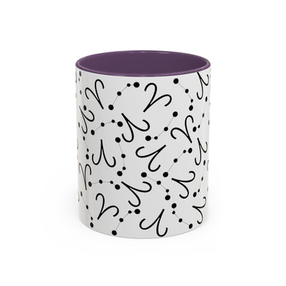 Accent Coffee Mug with the Aries sign (11, 15oz)