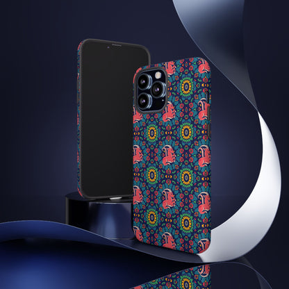Tough Cases, Capricorn, Zodiac v1, Flower Pattern