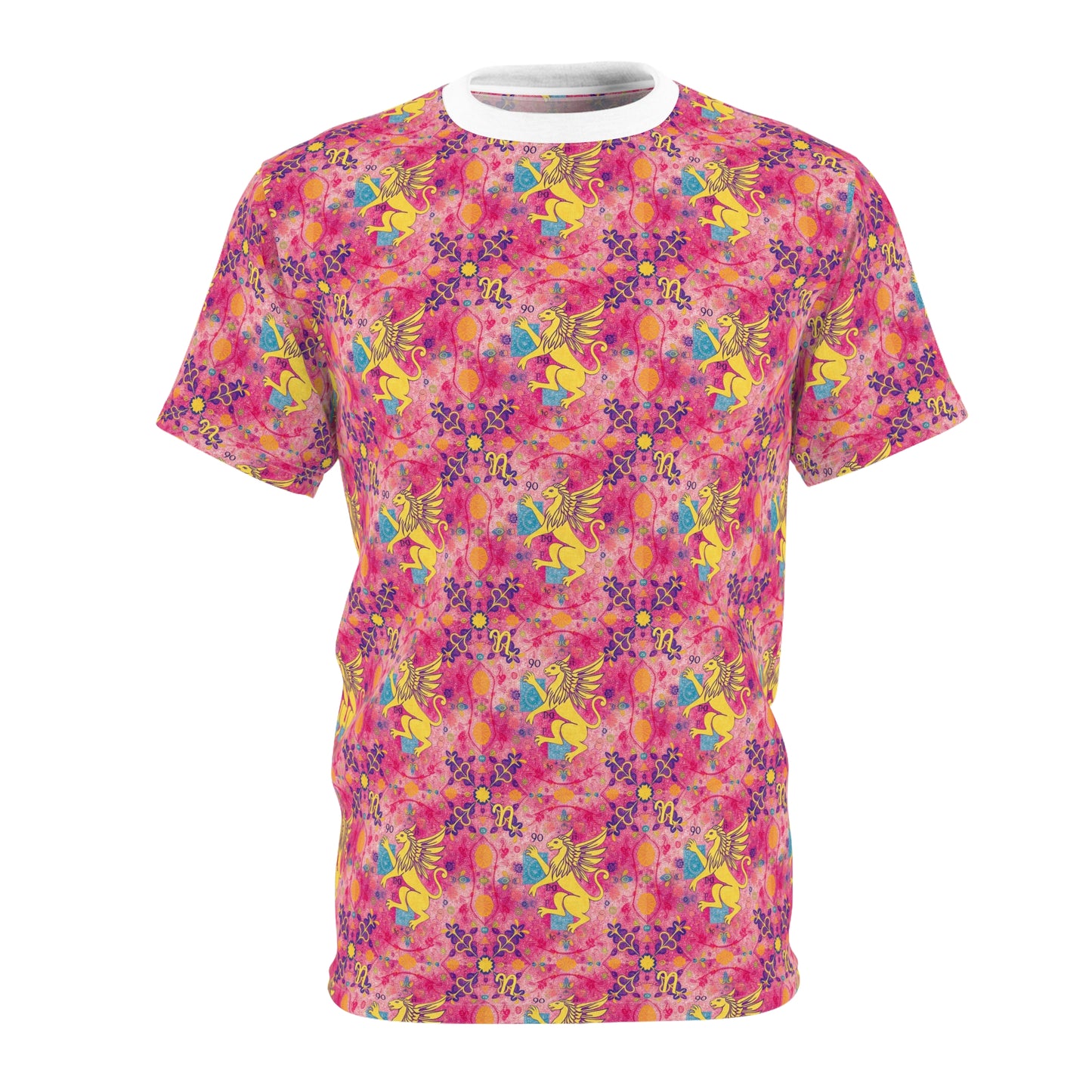 Unisex Cut & Sew T-Shirt, AOP, Virgo, Zodiac, Pattern