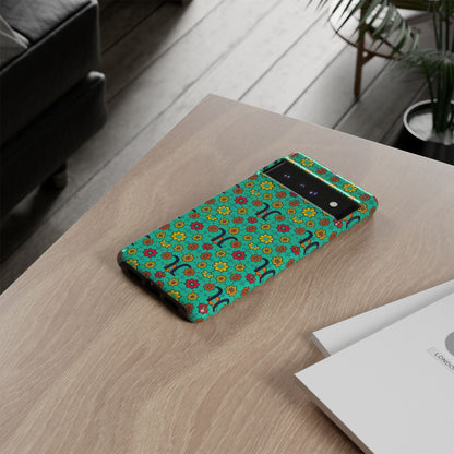 Tough Cases, Aquarius, Zodiac v2, Flower Pattern