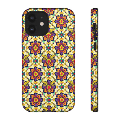 Tough Cases, Taurus, Zodiac v1, Flower Pattern