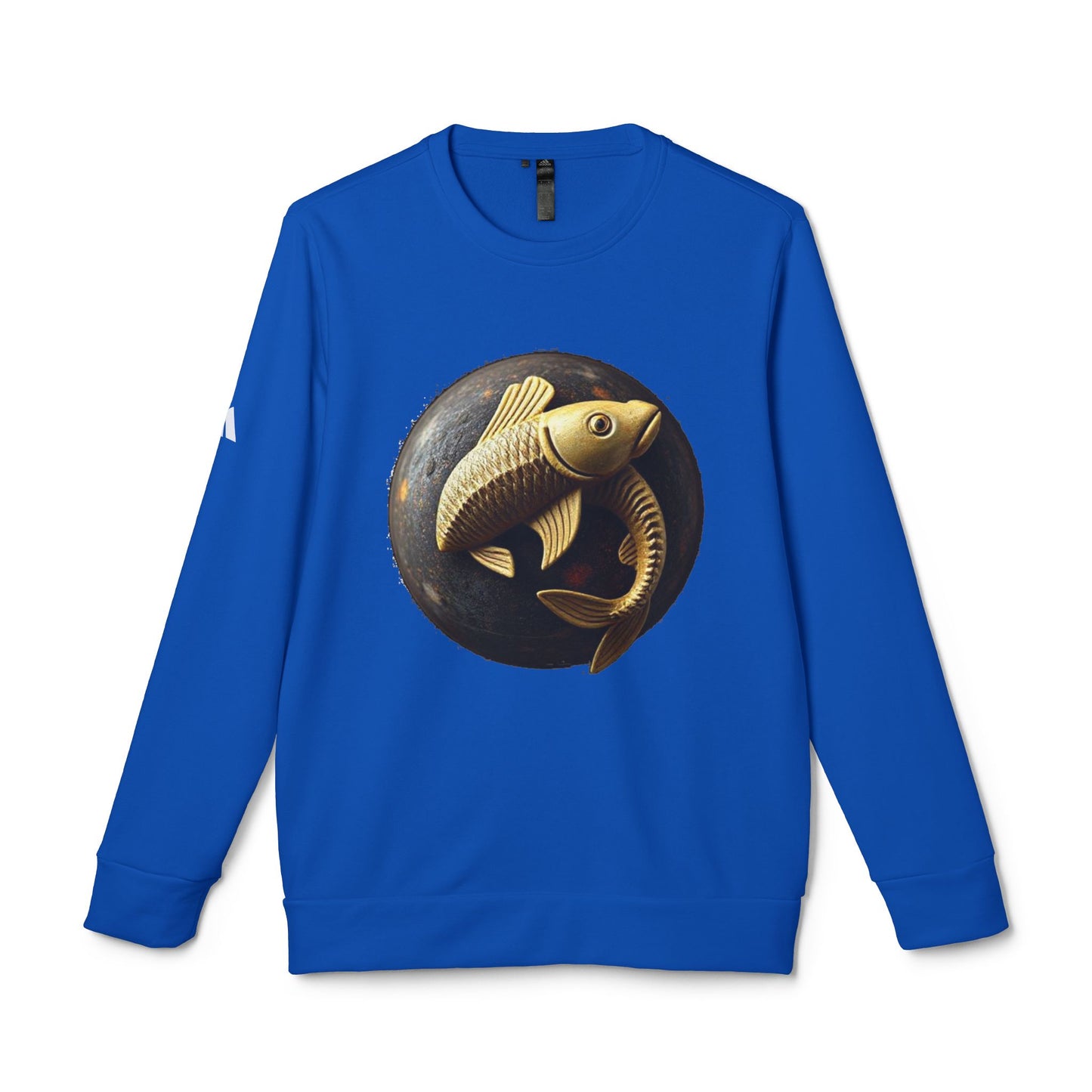 Adidas, Unisex Fleece Crewneck Sweatshirt, Pisces, Space Animal, Zodiac