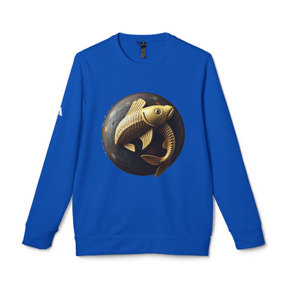 Adidas, Unisex Fleece Crewneck Sweatshirt, Pisces, Space Animal, Zodiac