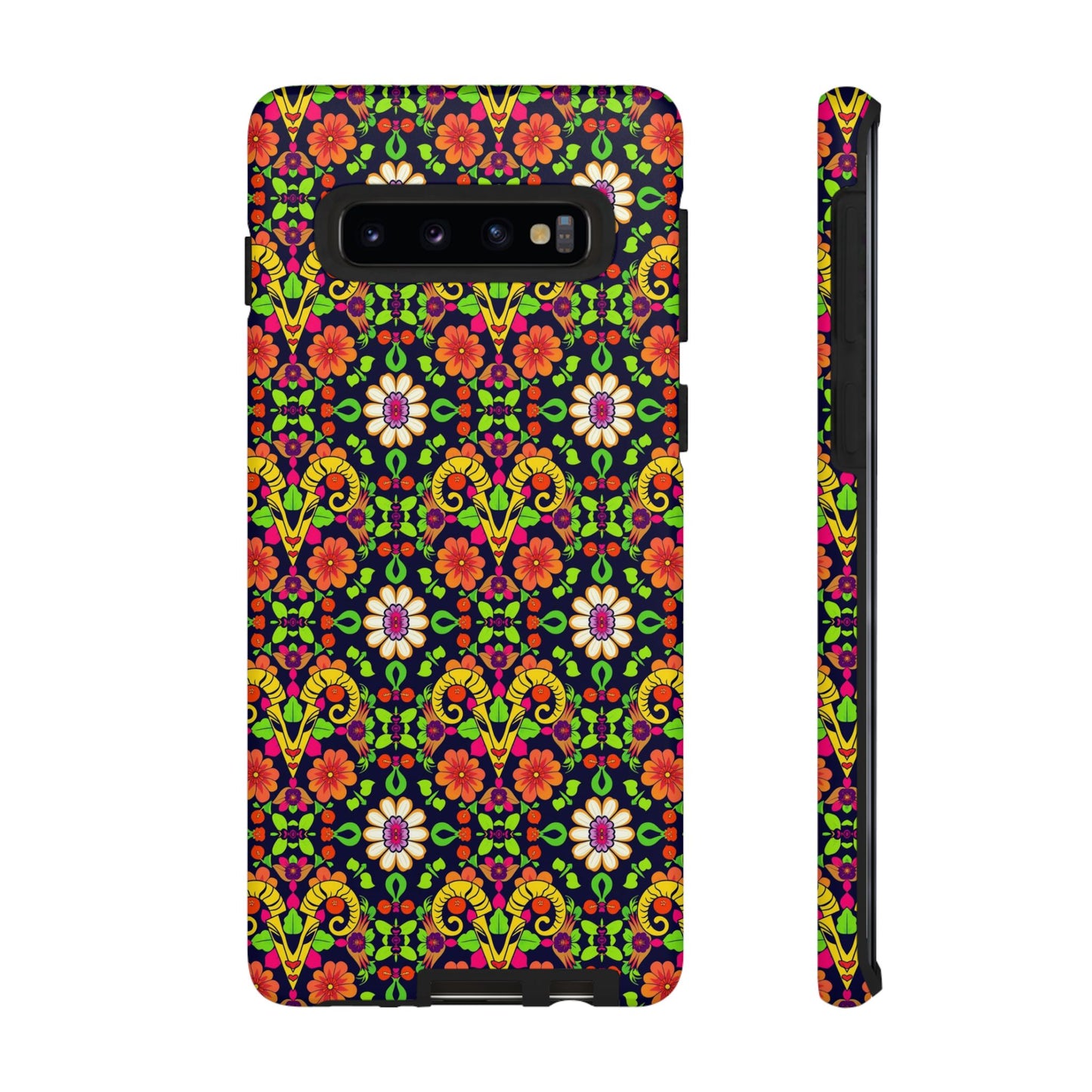 Tough Cases, Aries, Zodiac v4, Flower Pattern