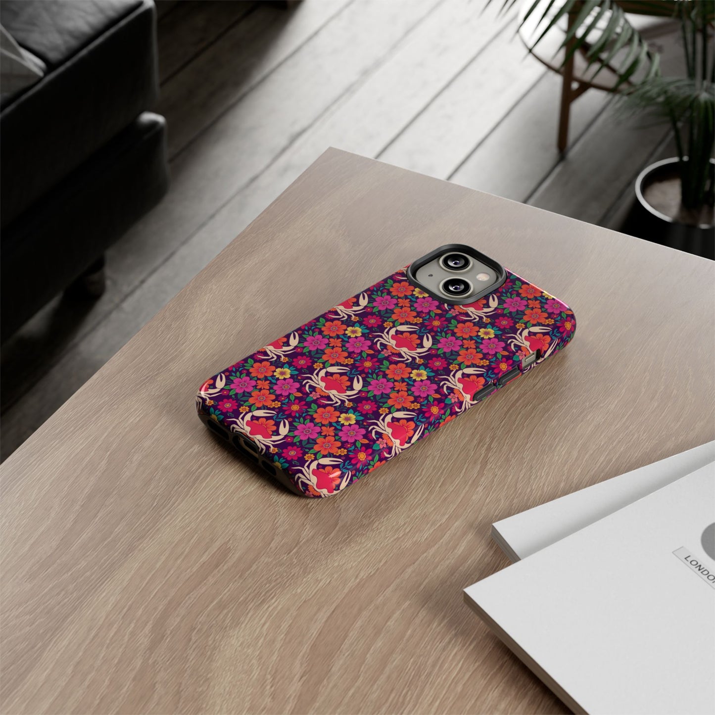 Tough Cases, Cancer, Zodiac v1, Flower Pattern