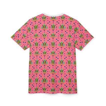 Unisex Cut & Sew T-Shirt, (AOP) Aquarius, Zodiac, Jewels Pattern