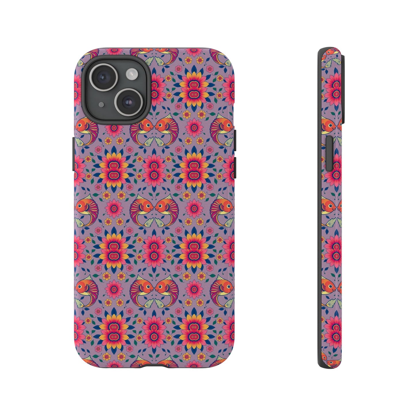 Tough Cases, Pisces, Zodiac v3, Flower Pattern