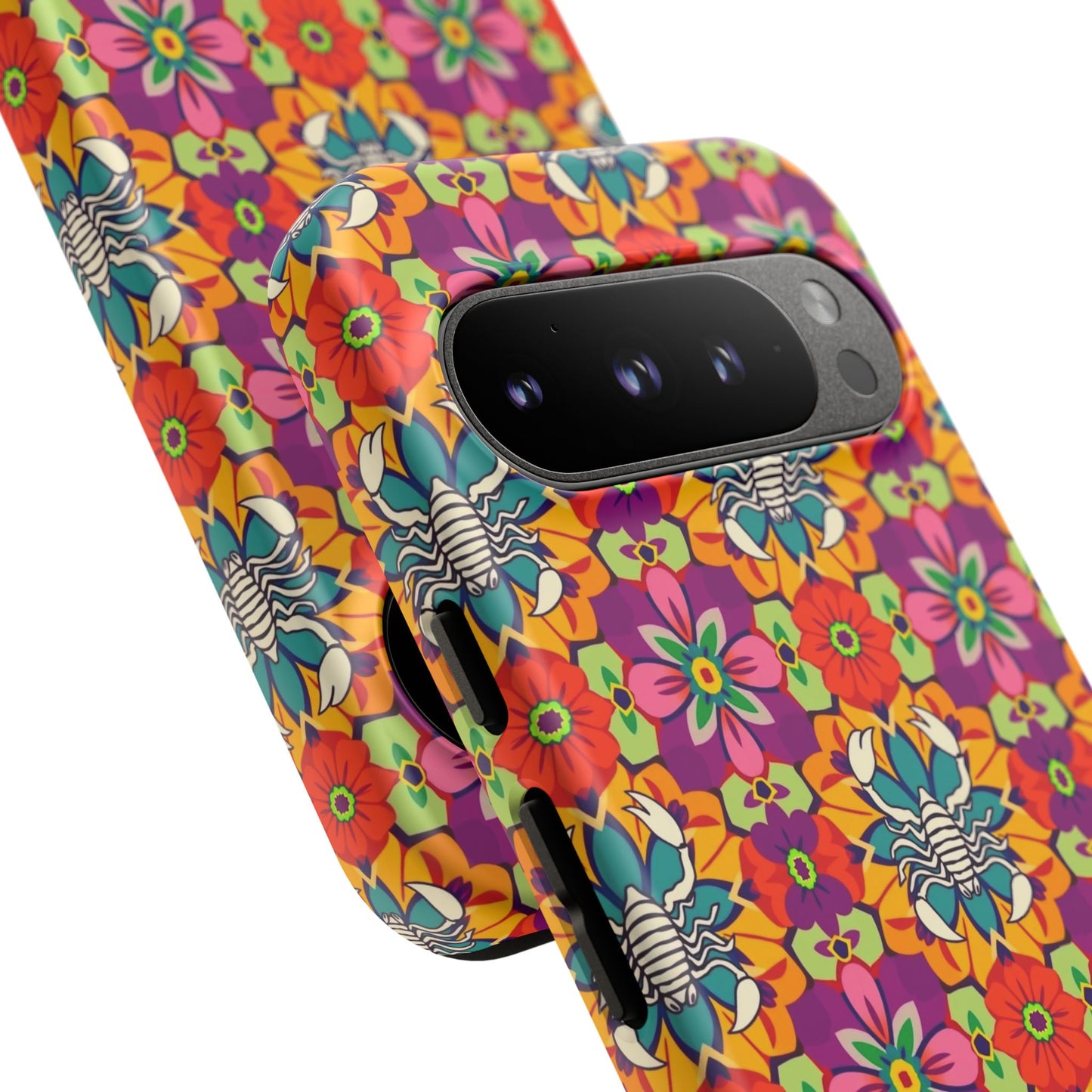 Tough Cases, Scorpio, Zodiac v3, Flower Pattern