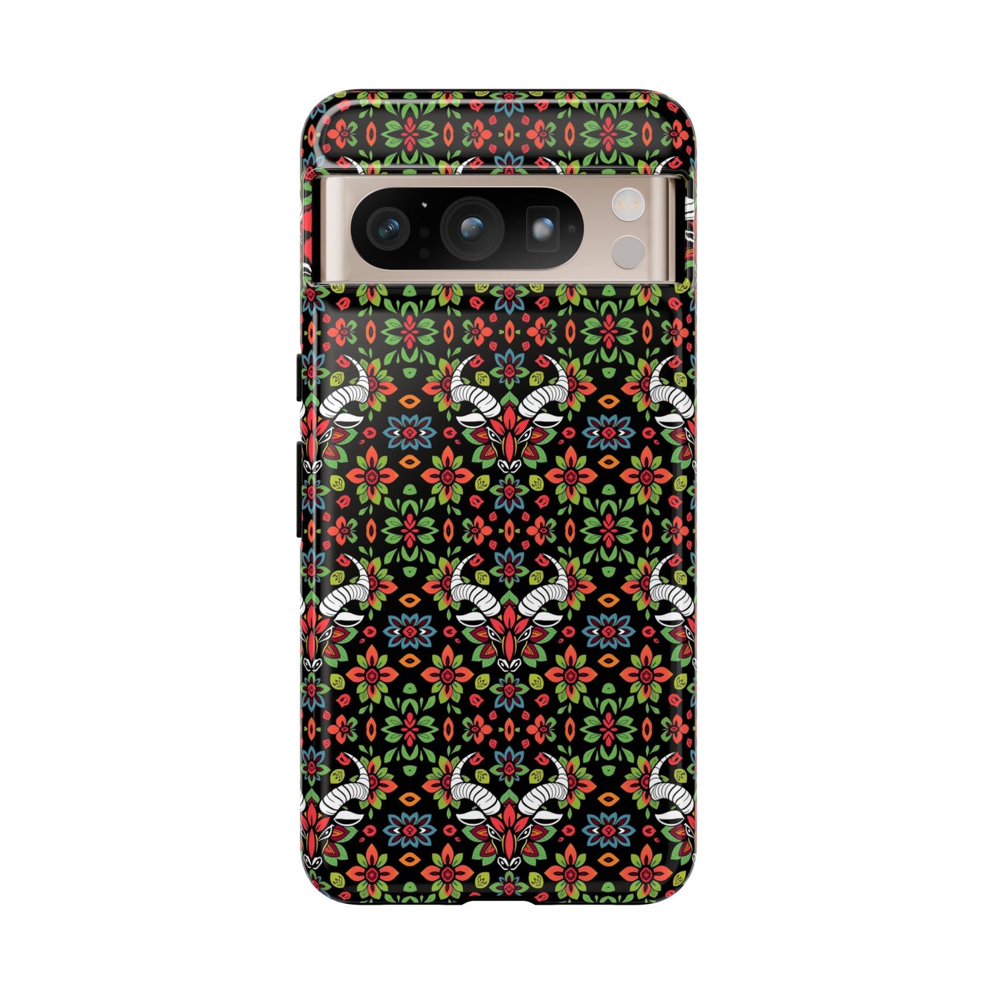 Tough Cases, Taurus, Zodiac v2, Flower Pattern