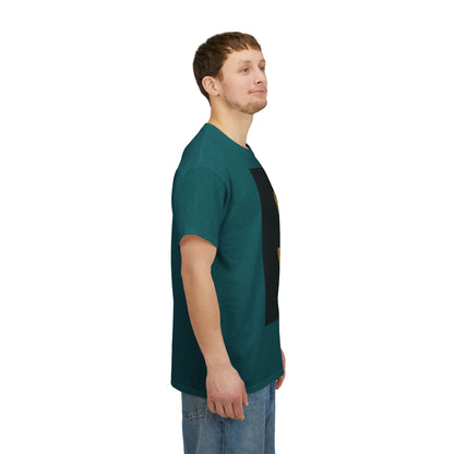 Unisex Heavy Cotton T-Shirt, Capricorn God, Zodiac Design
