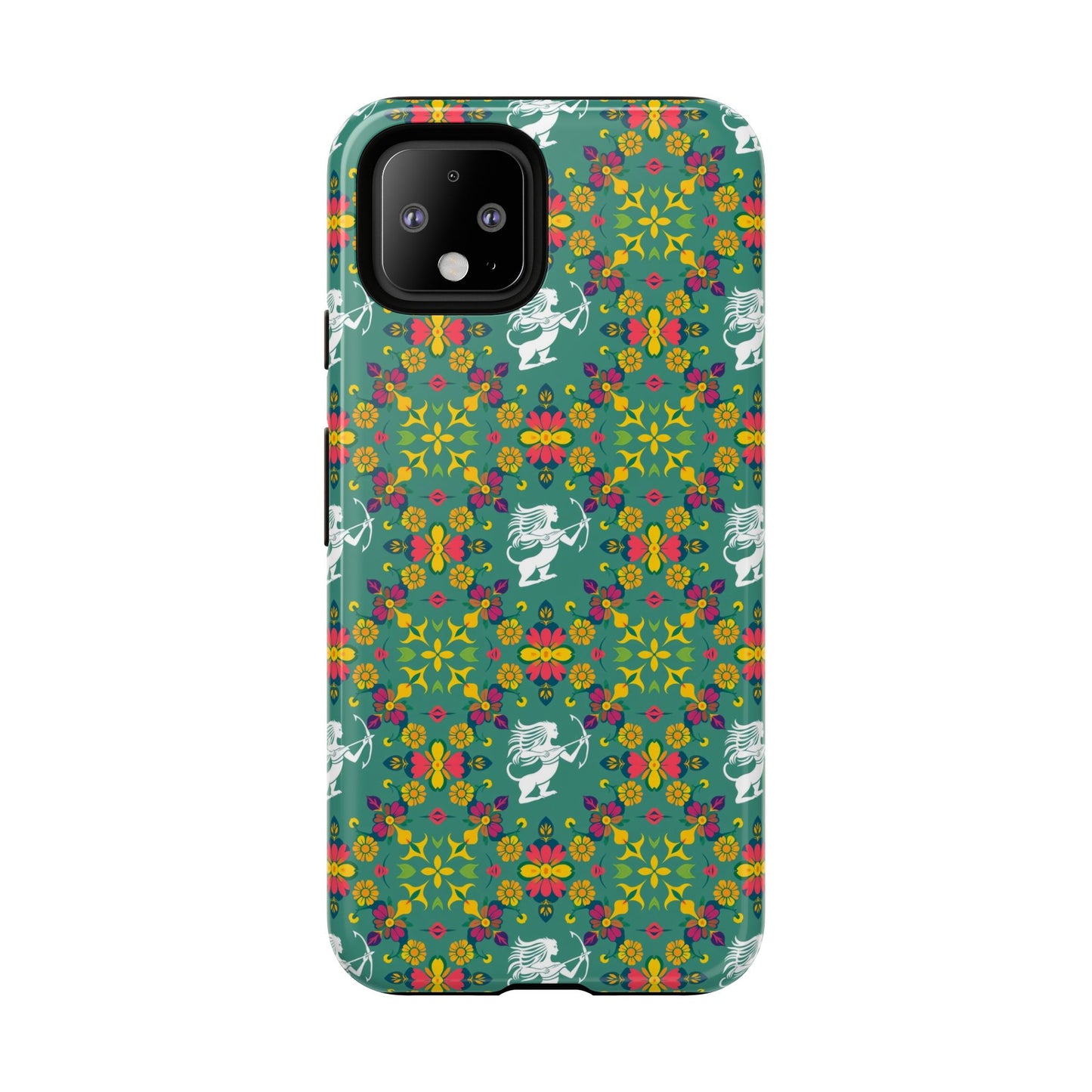 Tough Cases, Sagittarius, Zodiac, Flower Pattern