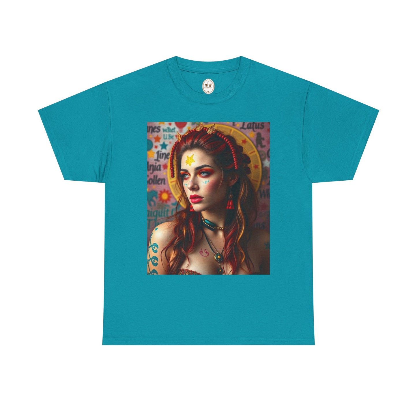 Unisex Heavy Cotton T-Shirt, Sagittarius, Zodiac, Sexy Art