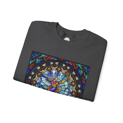 Unisex Heavy Blend™ Crewneck Sweatshirt, Glass, Sagittarius Zodiac Design