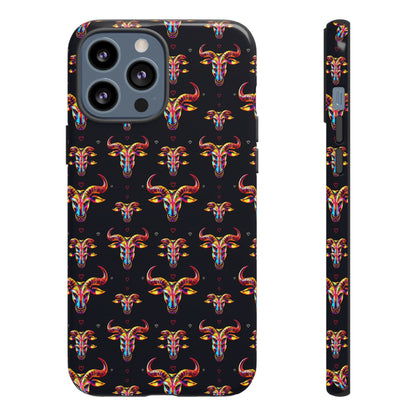 Tough Cases, Taurus, Zodiac, Metal Pattern