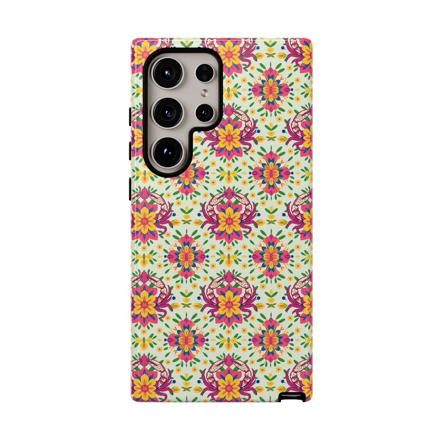 Tough Cases, Cancer, Zodiac v3, Flower Pattern
