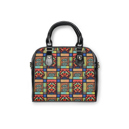 Shoulder Handbag, Cancer, Zodiac v4, Shapes Pattern