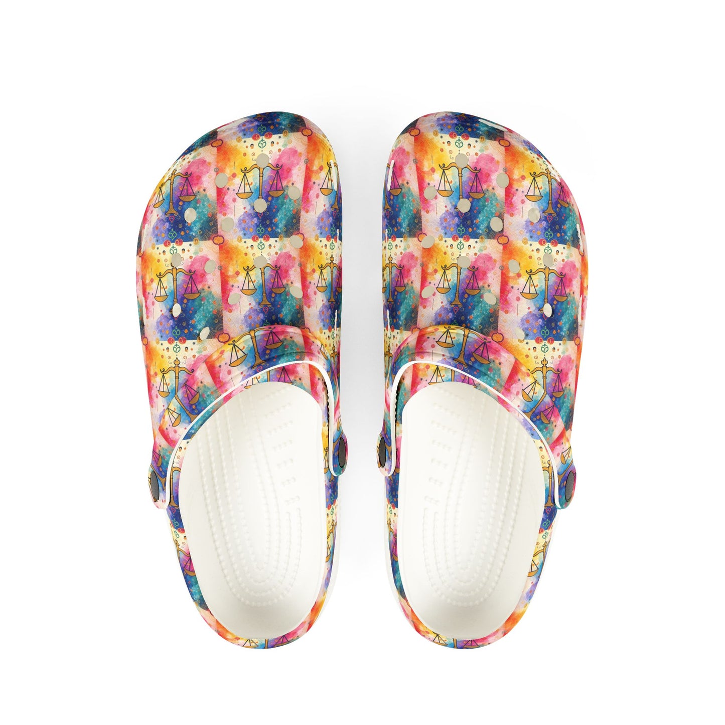 EVA Foam Rubber Shoes, (AOP), Libra, Zodiac v3, Pattern