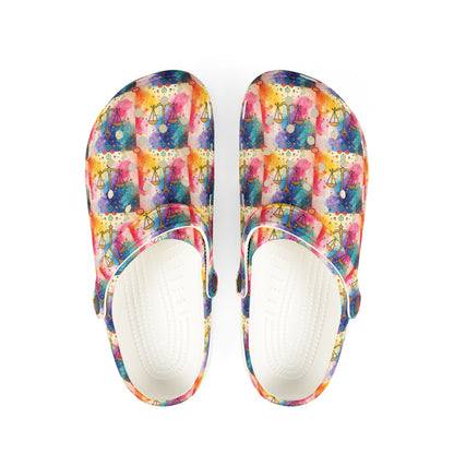 EVA Foam Rubber Shoes, (AOP), Libra, Zodiac v3, Pattern