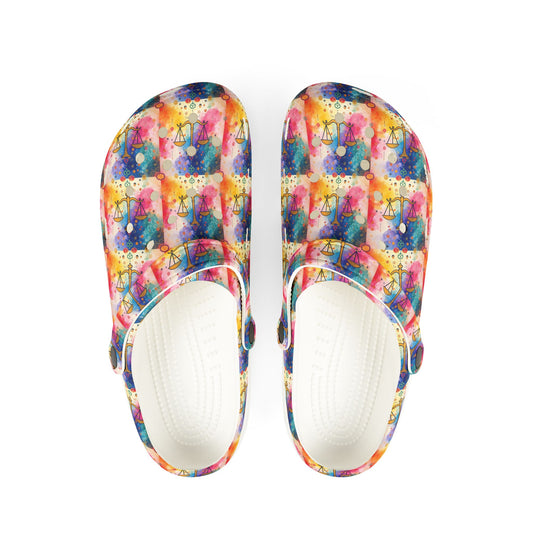 EVA Foam Rubber Shoes, (AOP), Libra, Zodiac v3, Pattern