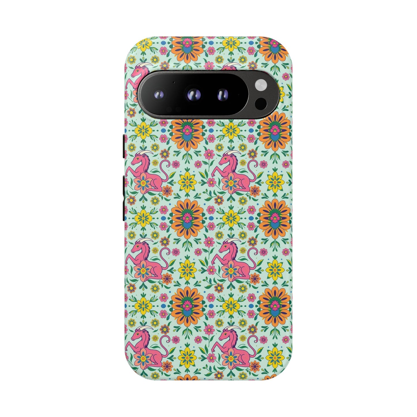 Tough Cases, Aquarius, Zodiac, Flower Pattern