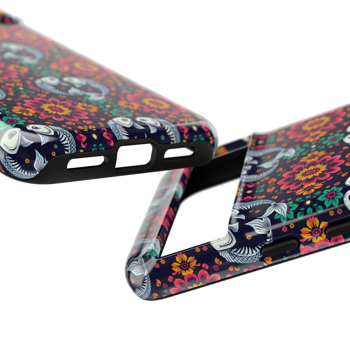 Tough Cases, Pisces, Zodiac v4, Flower Pattern