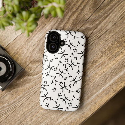 Tough Cases with the Pisces Zodiac sign for iPhone, Samsung Galaxy, and Google Pixel devices