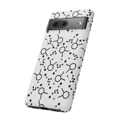 Tough Cases with the Taurus Zodiac sign for iPhone, Samsung Galaxy, and Google Pixel devices
