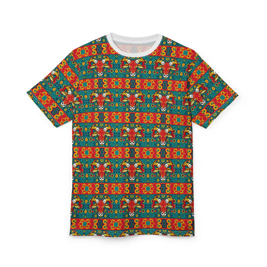 Unisex Cut & Sew T-Shirt, AOP, Taurus, Zodiac, Pattern