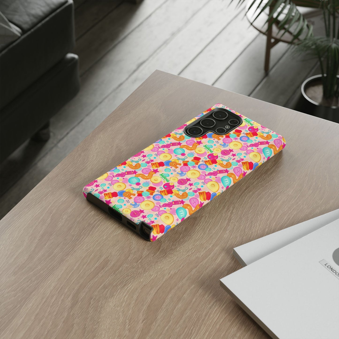 Tough Cases, Sagittarius, Zodiac v2, Bubble Pattern